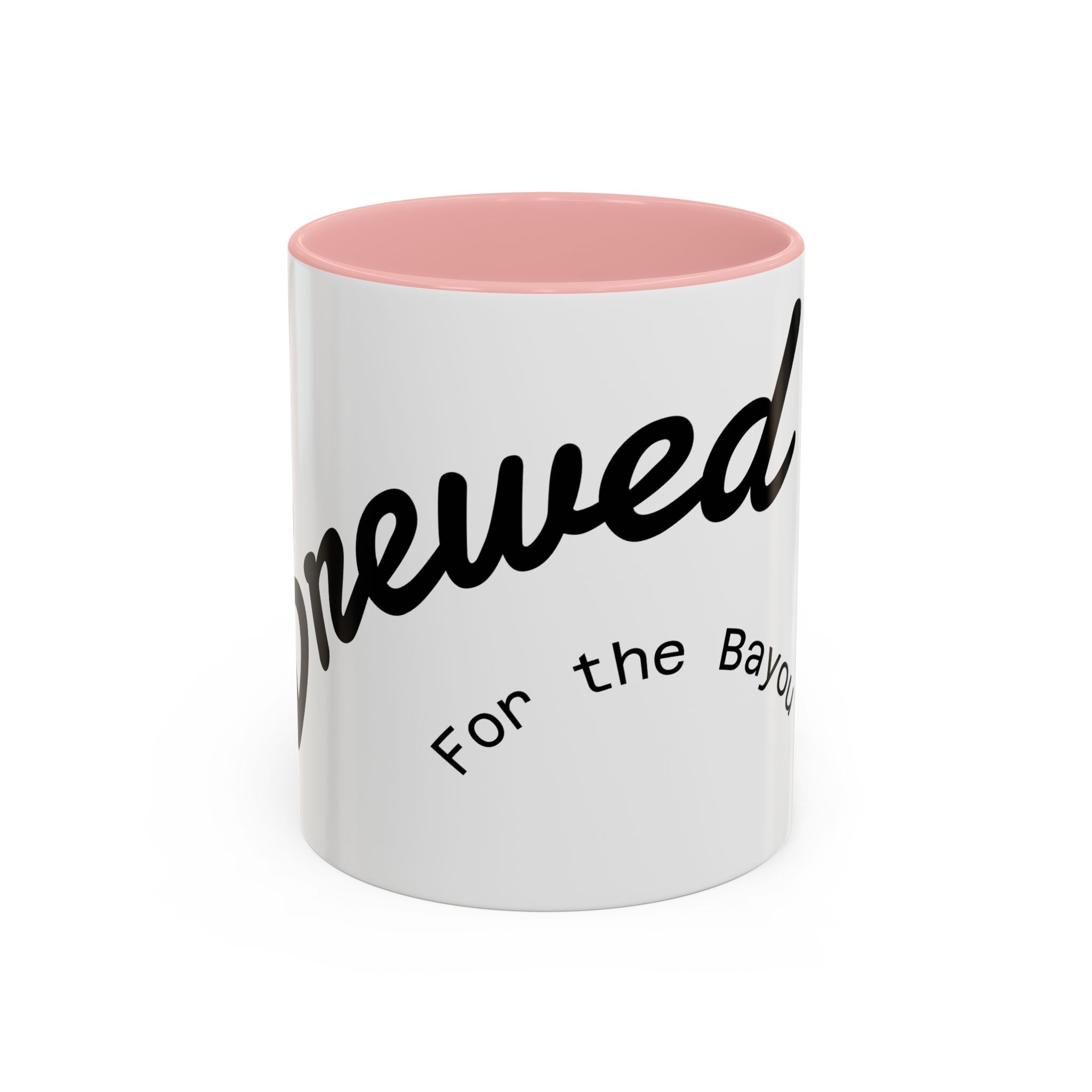 Renewed Coffee Mug — "For the Bayou" Accent Ceramic Mug (11/15 oz)