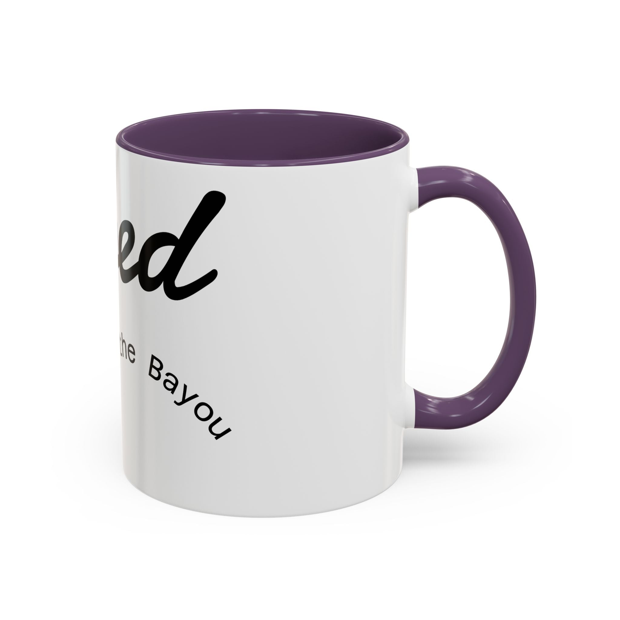 Renewed Coffee Mug — "For the Bayou" Accent Ceramic Mug (11/15 oz)