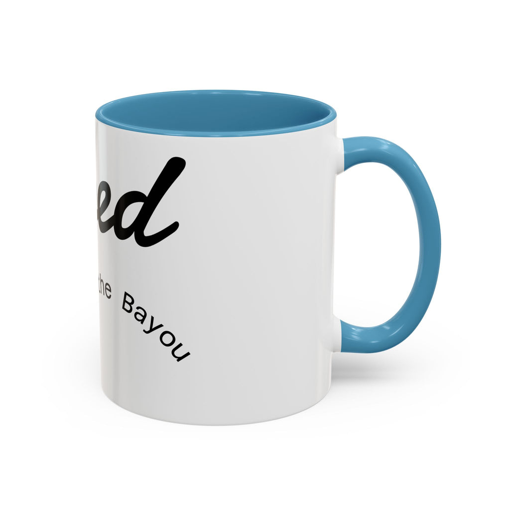 Renewed Coffee Mug — "For the Bayou" Accent Ceramic Mug (11/15 oz)