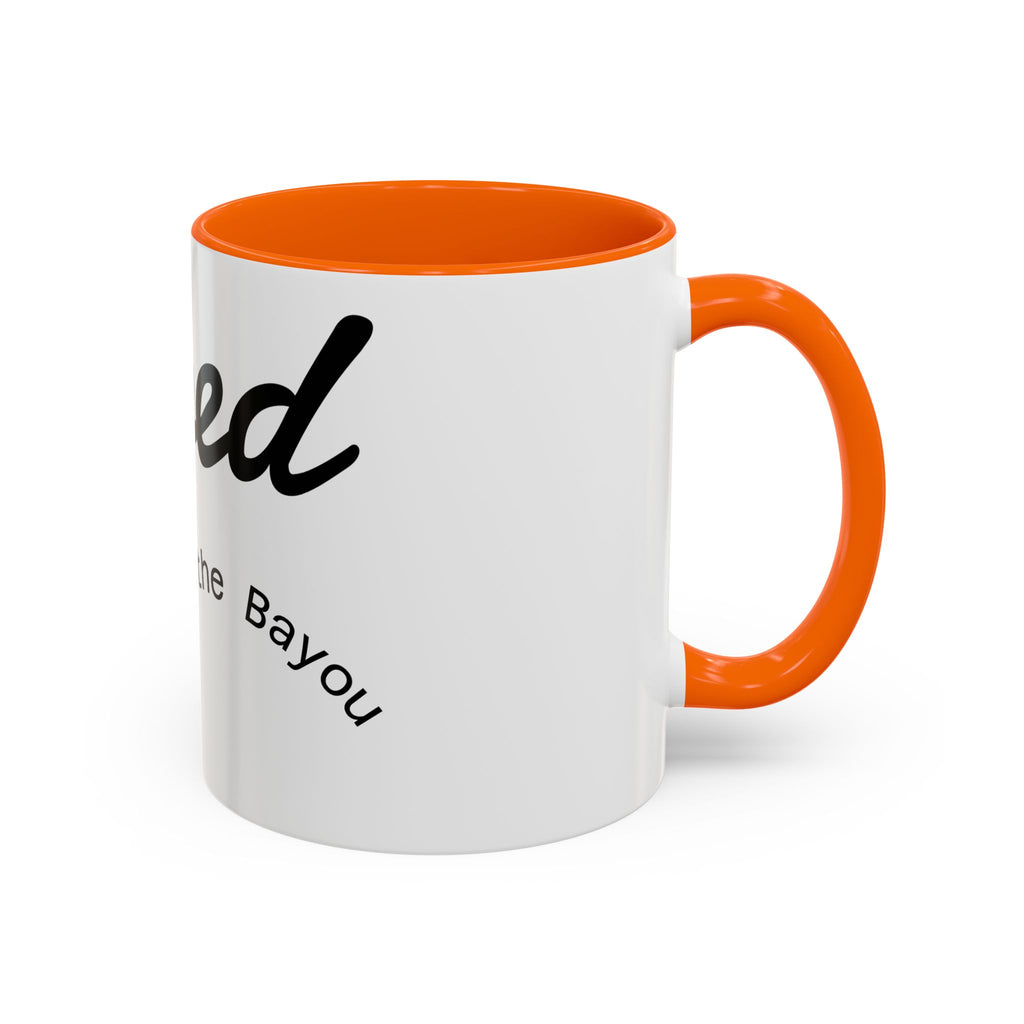 Renewed Coffee Mug — "For the Bayou" Accent Ceramic Mug (11/15 oz)