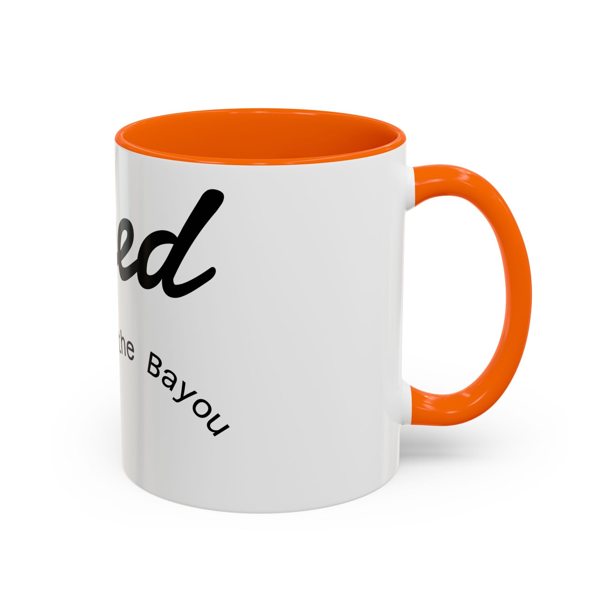 Renewed Coffee Mug — "For the Bayou" Accent Ceramic Mug (11/15 oz)