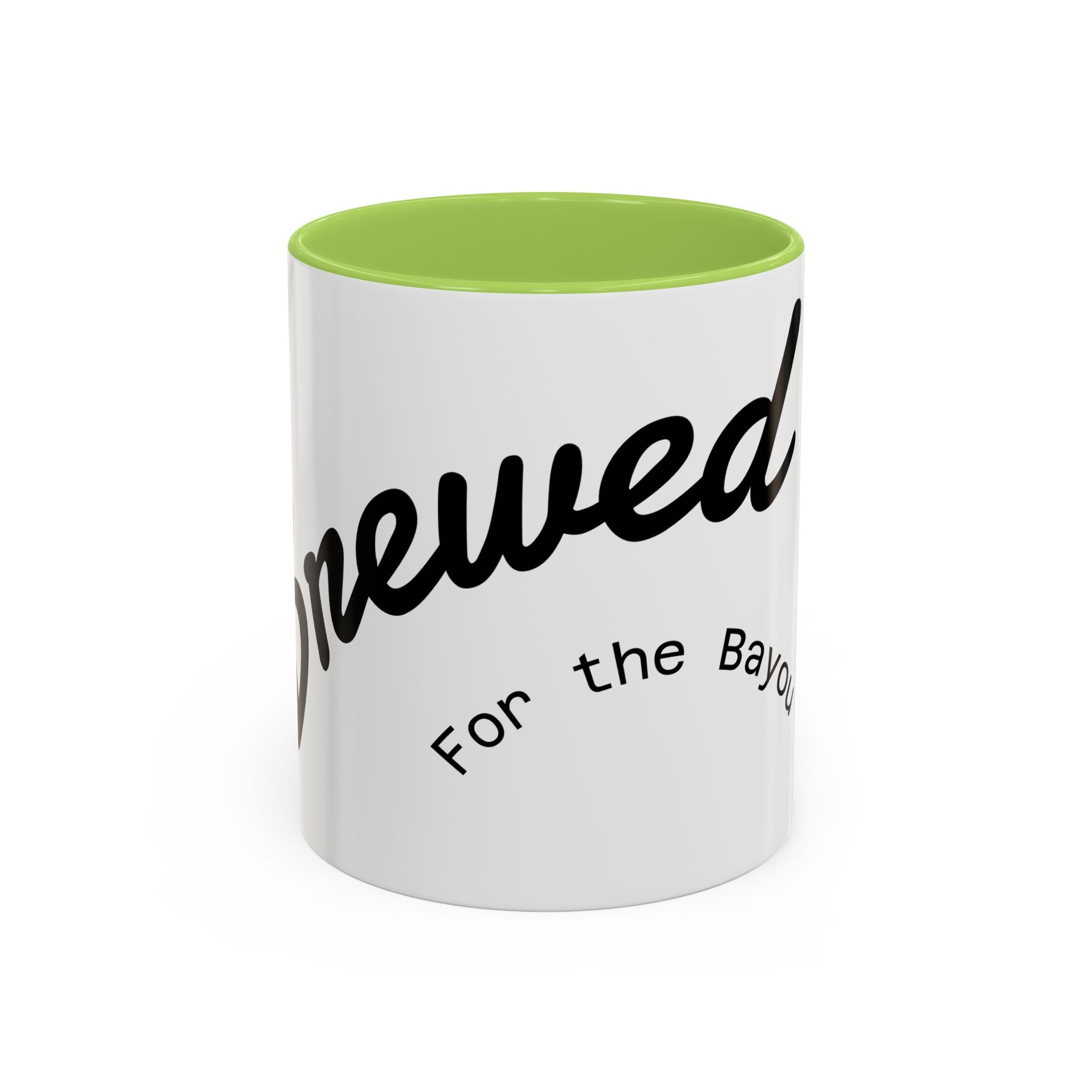 Renewed Coffee Mug — "For the Bayou" Accent Ceramic Mug (11/15 oz)