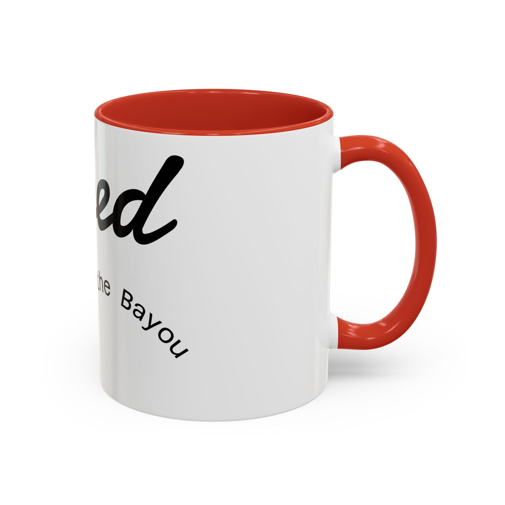 Renewed Coffee Mug — "For the Bayou" Accent Ceramic Mug (11/15 oz)