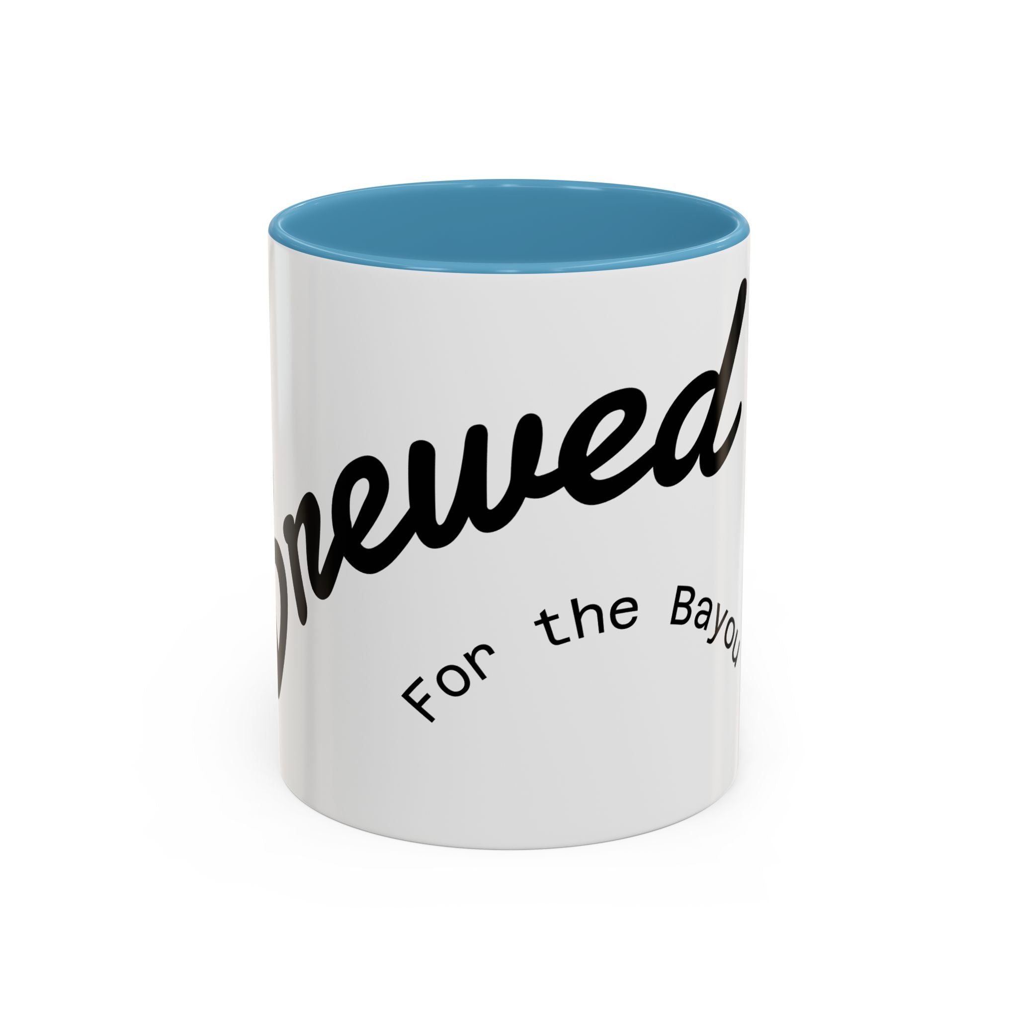 Renewed Coffee Mug — "For the Bayou" Accent Ceramic Mug (11/15 oz)