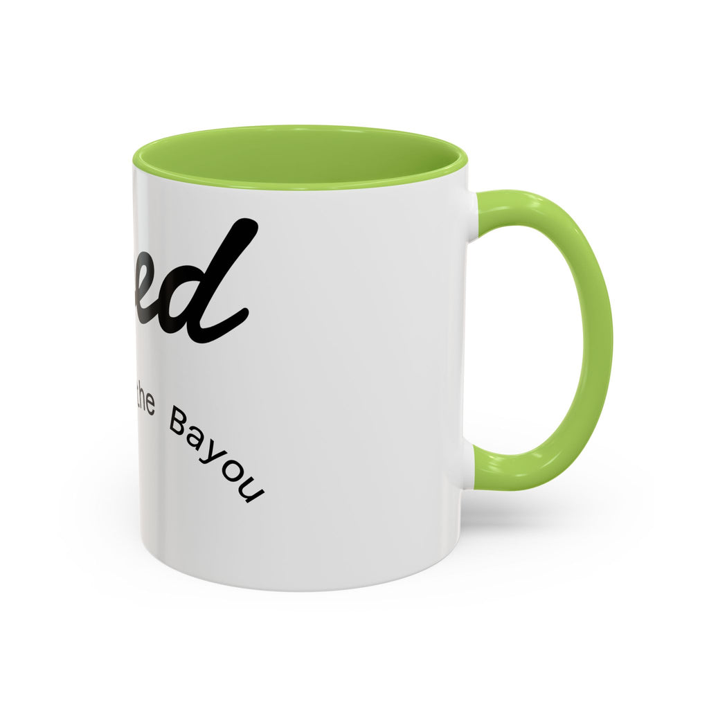 Renewed Coffee Mug — "For the Bayou" Accent Ceramic Mug (11/15 oz)