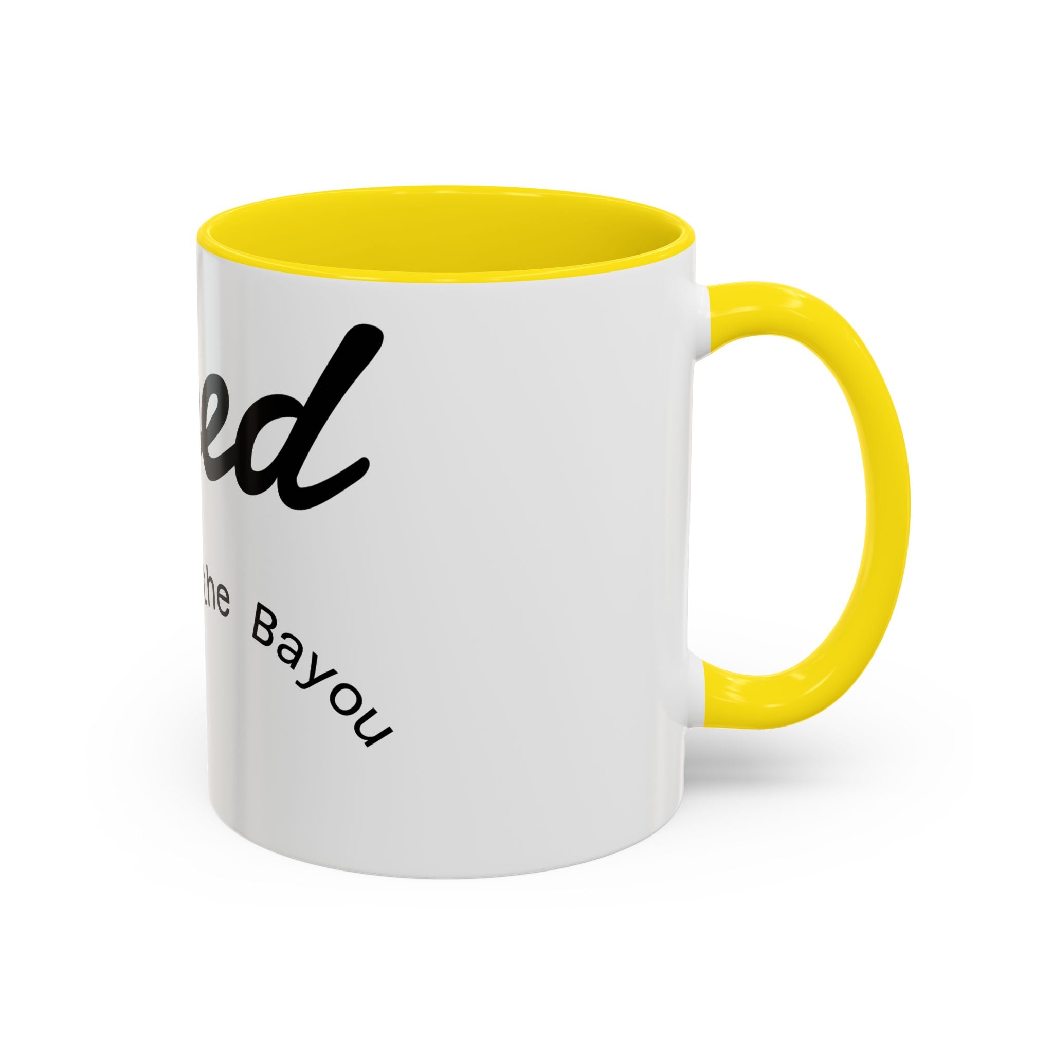 Renewed Coffee Mug — "For the Bayou" Accent Ceramic Mug (11/15 oz)