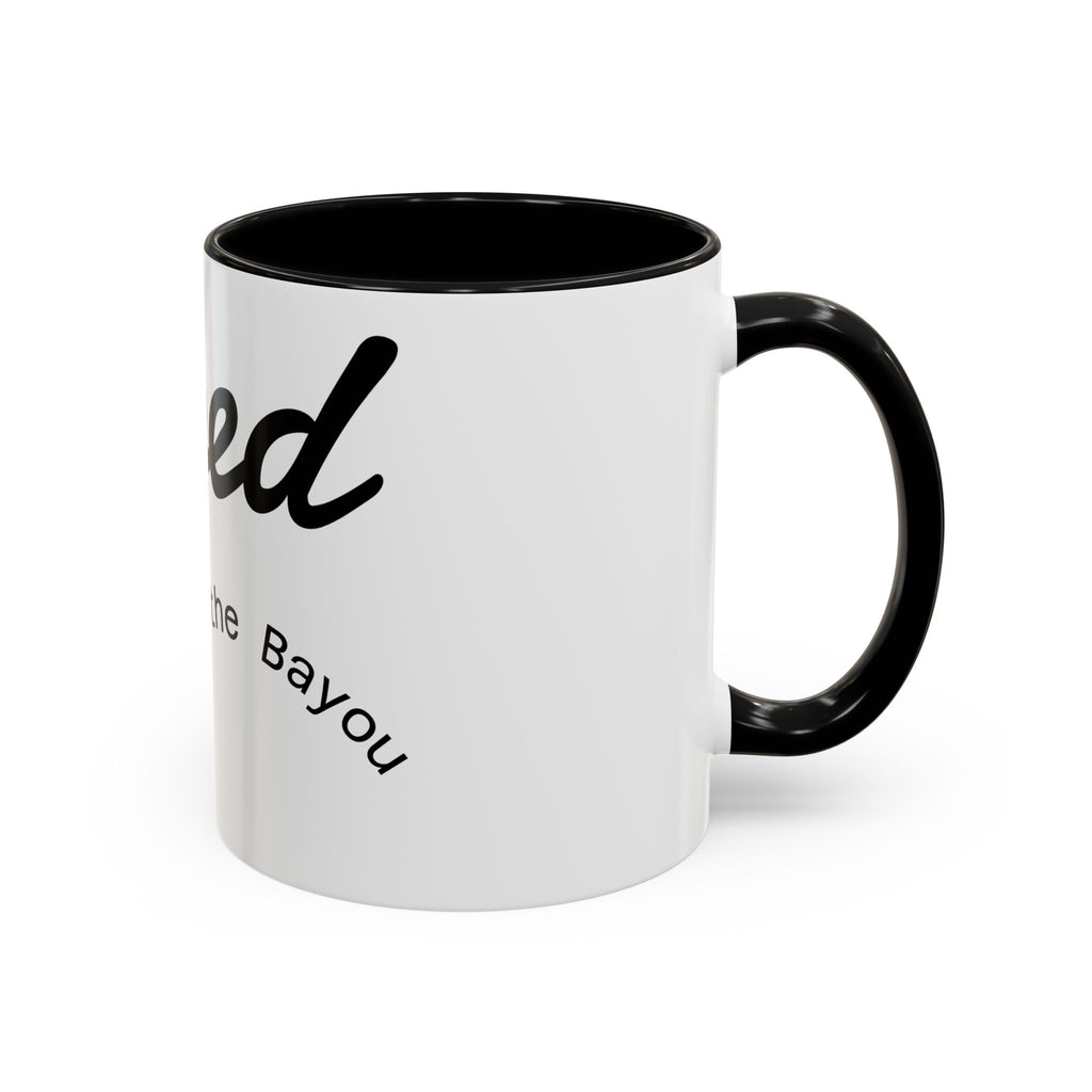 Renewed Coffee Mug — "For the Bayou" Accent Ceramic Mug (11/15 oz)
