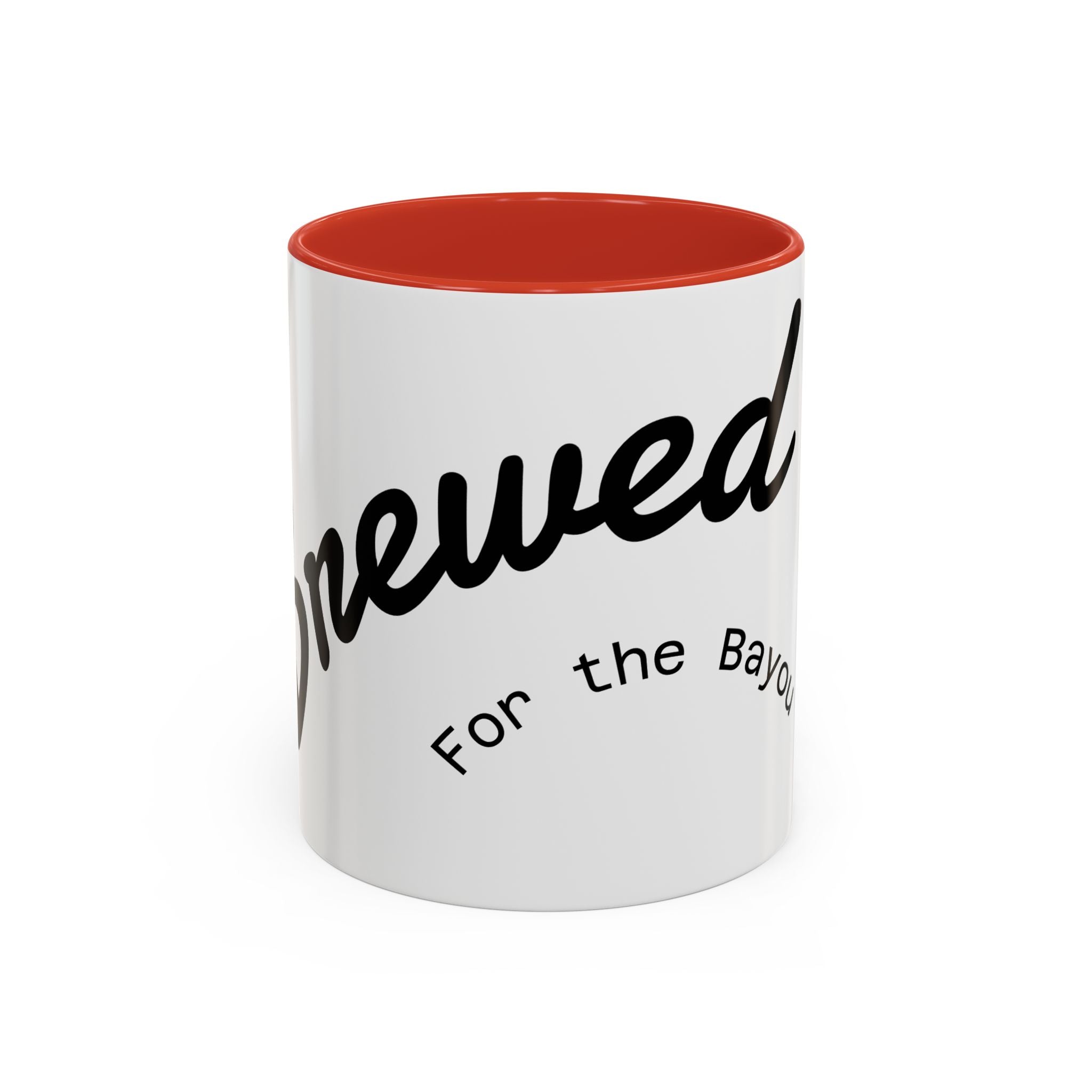 Renewed Coffee Mug — "For the Bayou" Accent Ceramic Mug (11/15 oz)