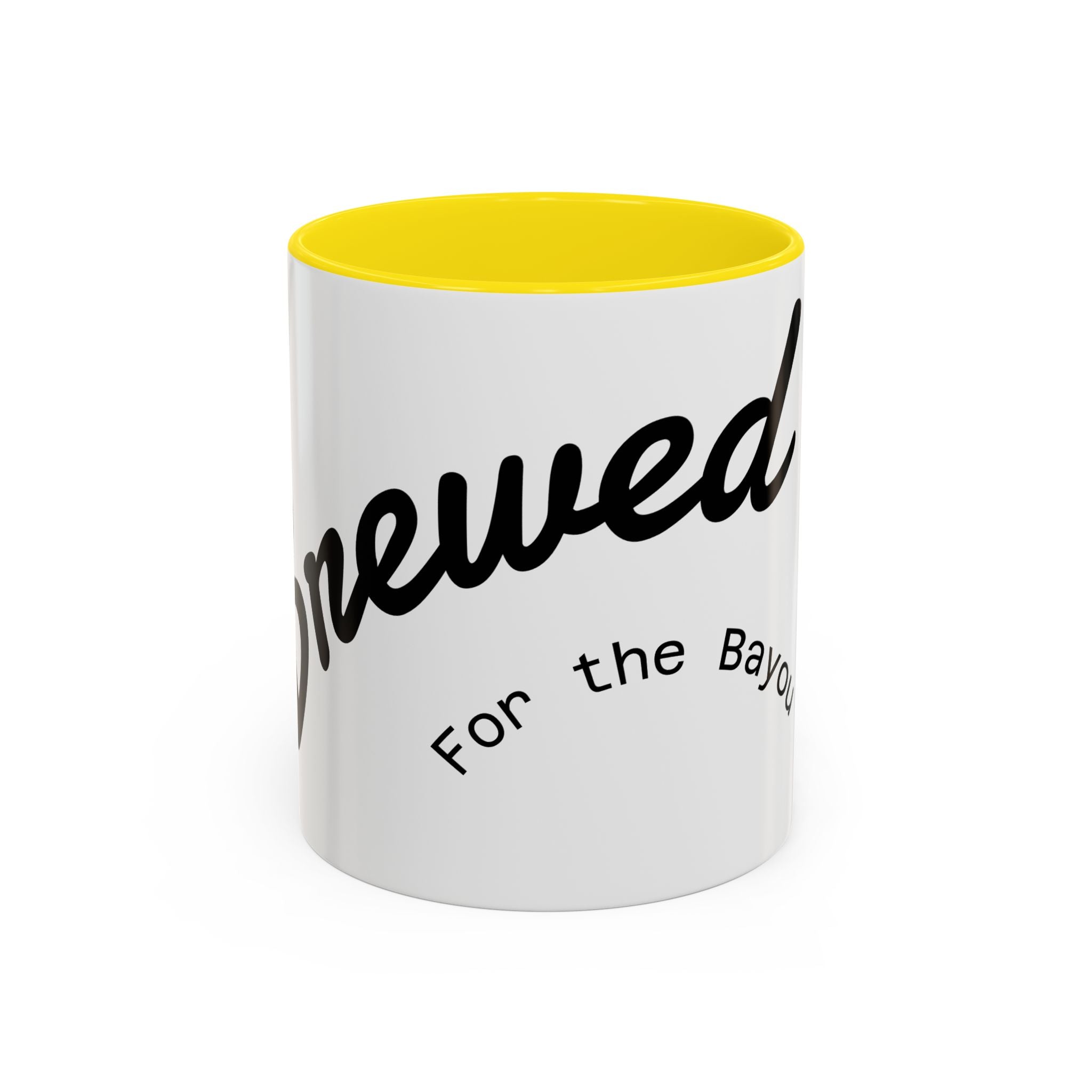 Renewed Coffee Mug — "For the Bayou" Accent Ceramic Mug (11/15 oz)