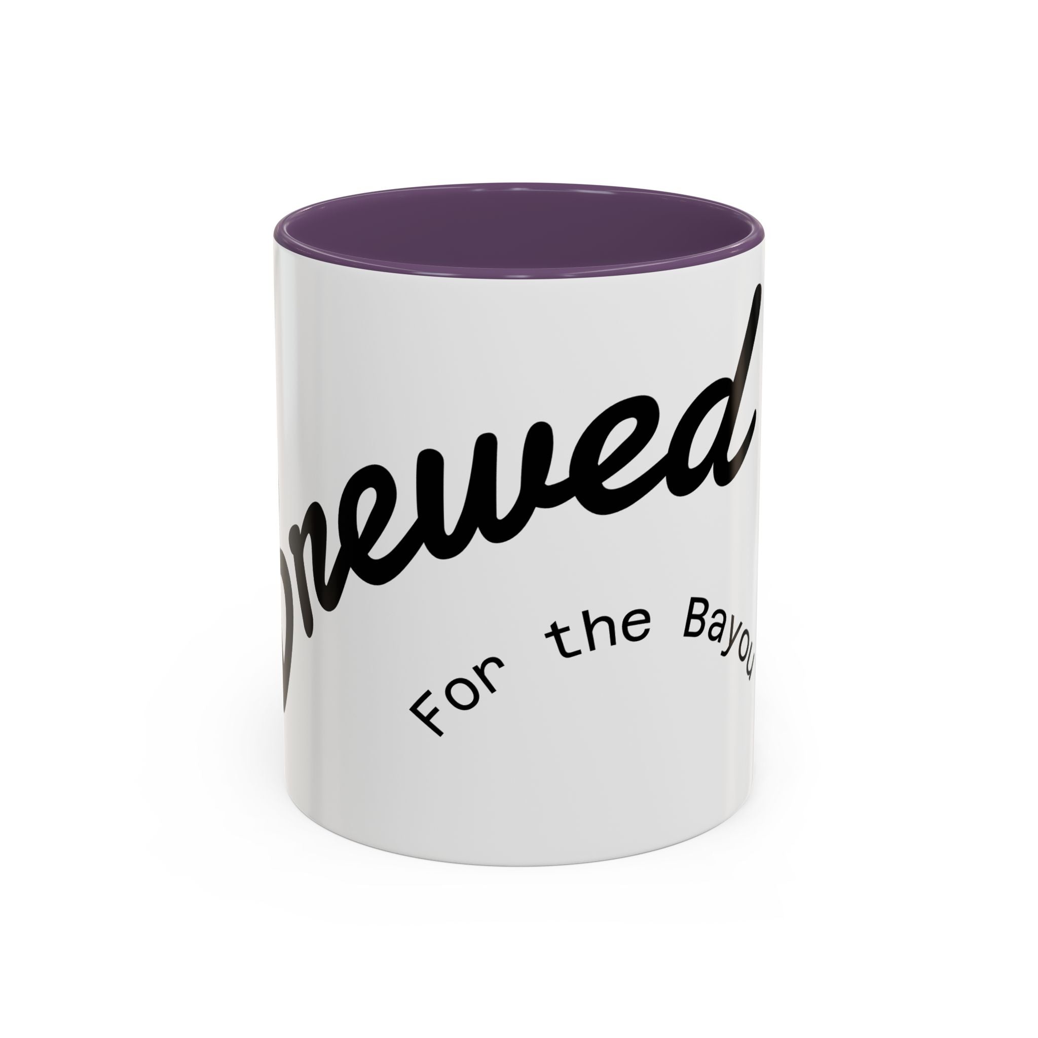 Renewed Coffee Mug — "For the Bayou" Accent Ceramic Mug (11/15 oz)